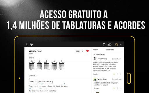 Ultimate Guitar: guitarra accordes & Tabs screenshot 1