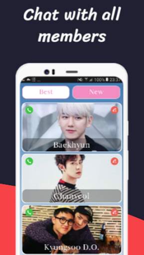EXO Video Call and Live Chat ☎️ E.X.O Messenger ☎️ screenshot 4