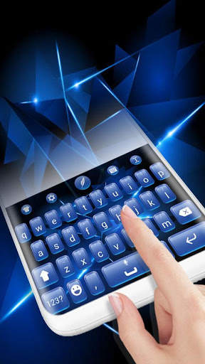 Blue Keyboard Theme screenshot 4
