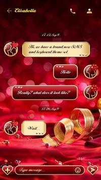 GO SMS FOR LOVE THEME screenshot 3