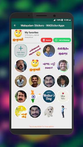 Malayalam Stickers - WAStickerApps - 500  Stickers screenshot 5
