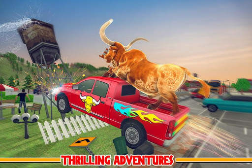 Angry Bull City Attack: Wild Bull Simulator Games screenshot 1