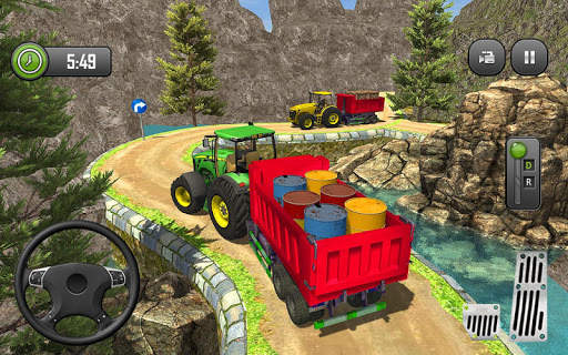 Real Tractor Cargo Transport : New Farming Game 3D screenshot 11