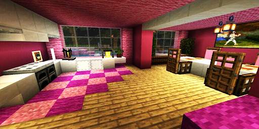 Pink Haouse Map For Minecraft screenshot 3