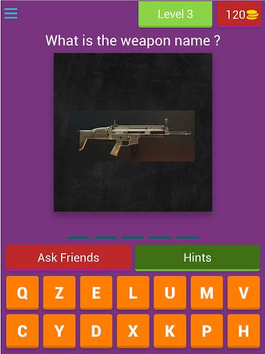Pubg Mobile:weapons name quiz screenshot 1