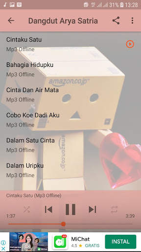 Cintaku Satu - Lagu Dangdut Arya Satria Offline screenshot 4
