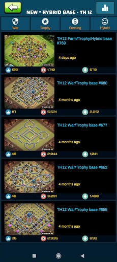 Maps for Clash of Clans 2021 with links screenshot 2