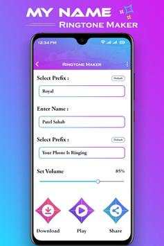 My Name Ringtone Maker : Name Song Editor screenshot 3
