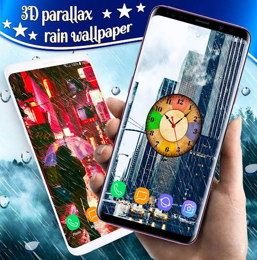 Rain Drops Live Wallpaper 🌧️ Parallax Wallpapers 3 تصوير الشاشة