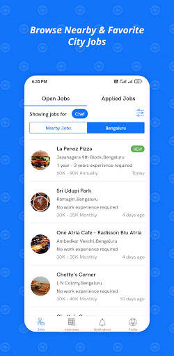 InstaHire - Hotel and Restaurant Jobs screenshot 1