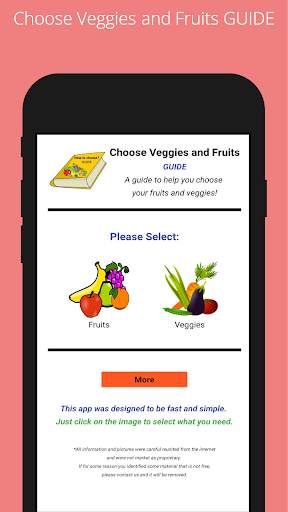 Choose Veggie Fruit Guide FREE screenshot 1