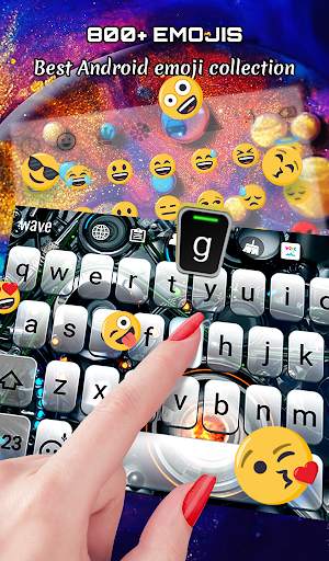 Alien Tech Live Wallpaper & Animated Keyboard screenshot 3