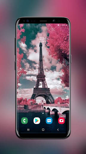 Girly Eiffel Tower Wallpaper screenshot 2