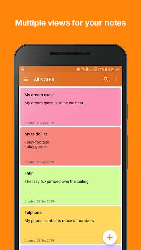 Note Me - Colorful, Lock, Reminders, Light weight screenshot 2