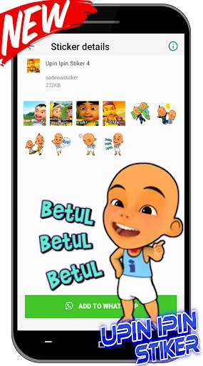 Upin Ipin Stiker For WAStickerApps screenshot 5