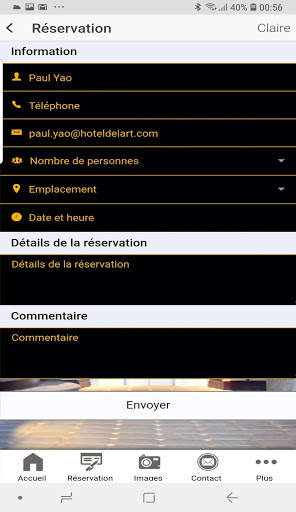 Hôtel de l'art screenshot 2