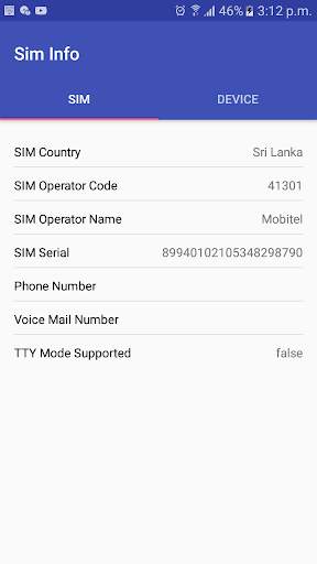 Sim Info Retriever screenshot 1