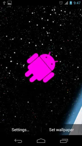 Droid in Space Live Wallpaper screenshot 2