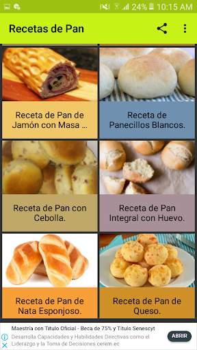 Recetas de Pan скриншот 2
