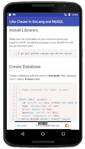 Learn GoLang and MySQL with Real Apps screenshot 3