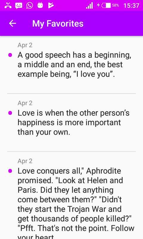 Romantic Love SMS screenshot 6