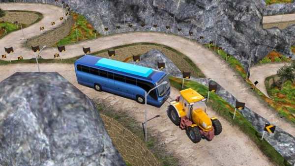 Pull Tractor Heavy Duty: Chained Towing Bus 3D screenshot 3