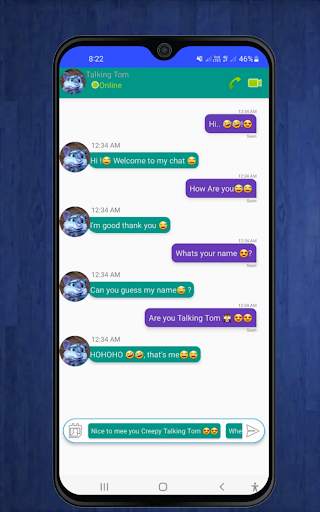 Scary Talking Tom's Video Call screenshot 2