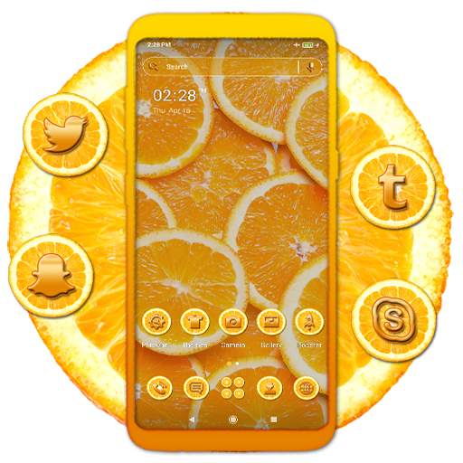 Orange Slice Theme Launcher 1.1