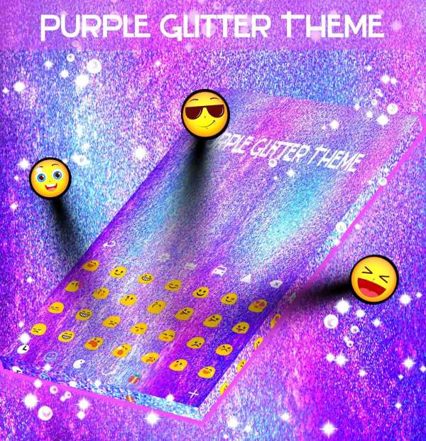 Purple Glitter Theme screenshot 2