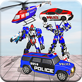 US Police Robot War Multi Robot Transform Games иконка