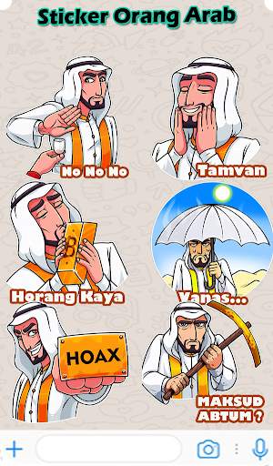 Sticker Arab Kocak- WaStickersApp screenshot 1