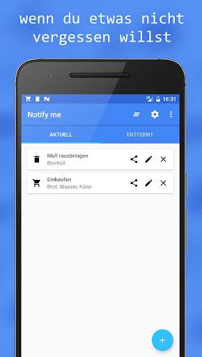 Notify me - Benachrichtigung screenshot 3