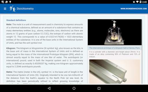 Stoichiometry screenshot 2