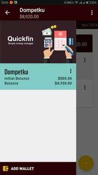 Quickfin Simple Money Manager स्क्रीनशॉट 2