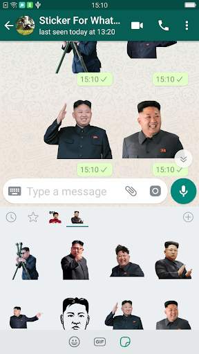 Kim Jong-un Stickers For Whatsapp screenshot 3