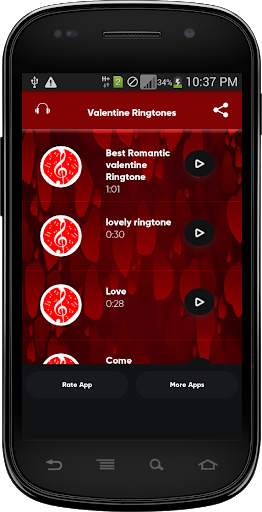 Valentine's Day Ringtones Free screenshot 1