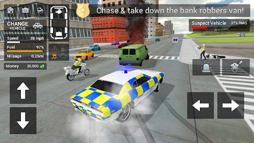 Police Car Driving Motorbike screenshot 2