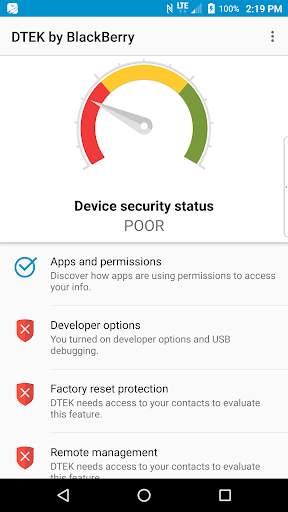 DTEK von BlackBerry screenshot 2