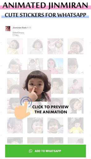 Animated Jin Miran Stickers for WhatsApp 2021 screenshot 3