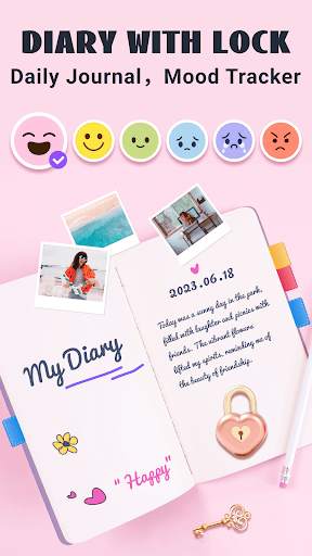 Diary with Lock: Daily Journal screenshot 1