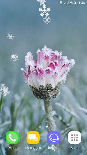 Winter and Autumn Flowers Live Wallpaper screenshot 2