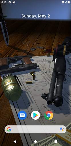 3D Guns Live Wallpaper screenshot 3