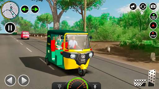 US Tuk Tuk Auto Rickshaw Games screenshot 4