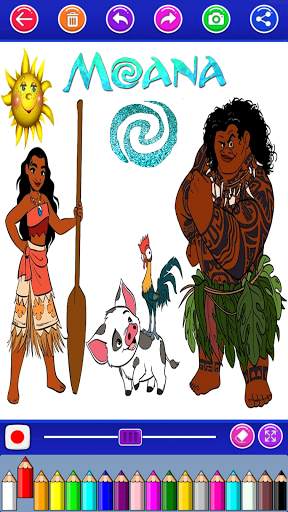 mona coloring the island princess screenshot 3