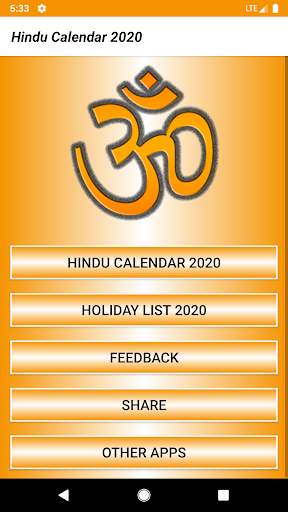2020 Hindu Calendar, Panchang 2020 screenshot 2