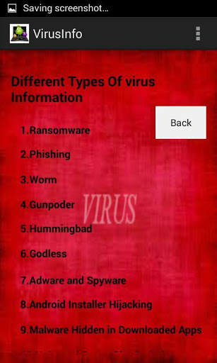 Virus Information System screenshot 2