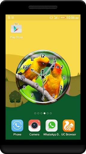 Love Birds Clock Live WP screenshot 1