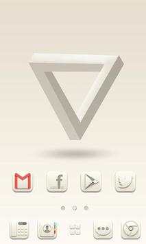 White GO Launcher Theme screenshot 2