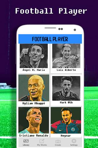 Football Player Coloring Pixel screenshot 1