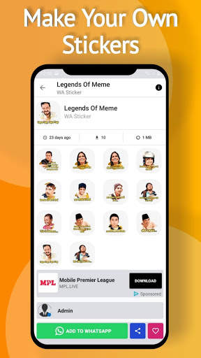 Hindi Stickers for WhatsApp-Bollywood Stickers screenshot 5
